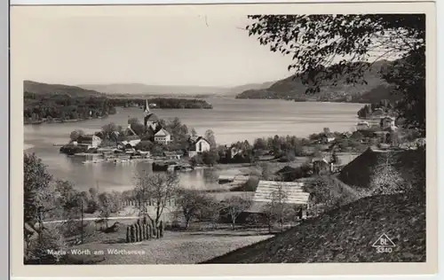(14265) Foto AK Maria Wörth, Wörthersee, Panorama