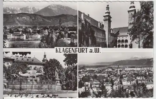 (14154) Foto AK Klagenfurt am Wörthersee, Mehrbildkarte, nach 1945