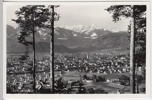 (12279) Foto AK Villach, Kärnten, Panorama, Mangart, vor 1945