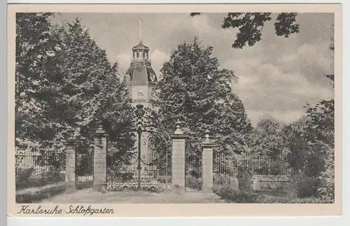 (71987) AK Karlsruhe, Schlossgarten vor 1945