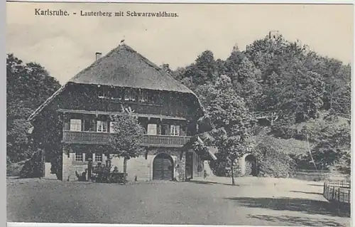 (28130) AK Karlsruhe, Lauterberg, Schwarzwaldhaus, vor 1945