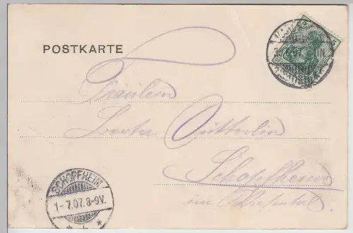 (114920) AK Karlsruhe, Kaiserstraße 1907