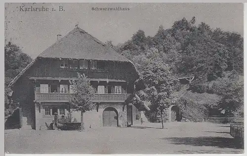 (114116) AK Karlsruhe, Schwarzwaldhaus 1910