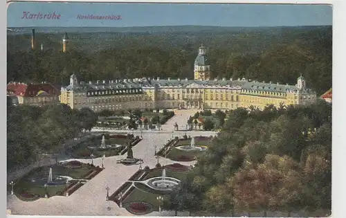 (109066) AK Schloss Karlsruhe 1918