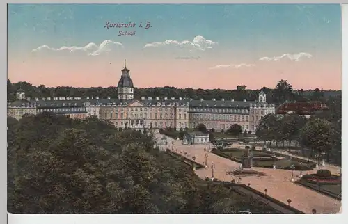 (104059) AK Karlsruhe, Schloss, 1921