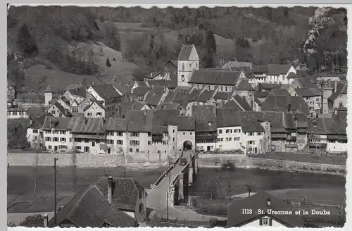 (53630) Foto AK St. Ursanne et le Doubs, nach 1945