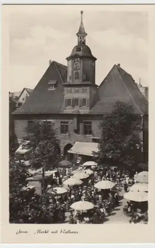 (8833) Foto AK Jena, Markt, Rathaus 1956