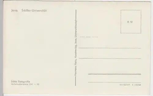 (8822) Foto AK Jena, F. Schiller Universität 1956