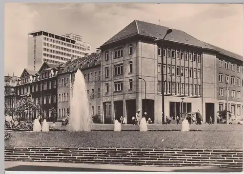 (86790) Foto AK Jena, Blick vom Holzmarkt auf Zeiss-Hochhaus 1964