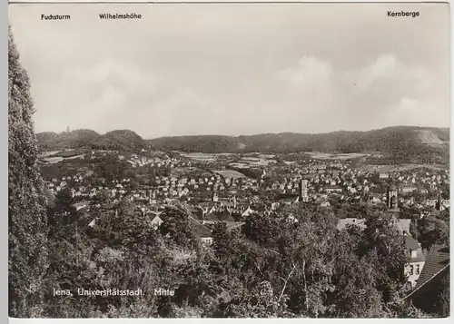 (86783) Foto AK Jena, Blick auf Jena Mitte 1964