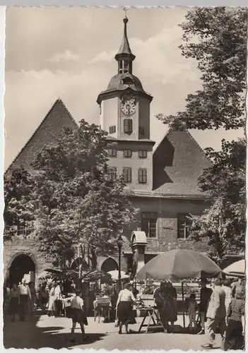 (86771) Foto AK Jena, Rathaus 1956