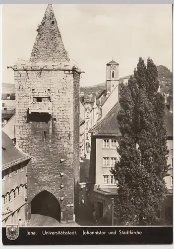 (86769) Foto AK Jena, Johannistor und Stadtkirche St. Michael 1969