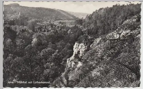 (85793) Foto AK Jena, Mühltal, Lutherkanzel 1957