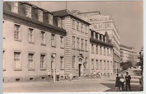 (85785) Foto AK Jena, Hauptpostamt, Zeißwerk 1963