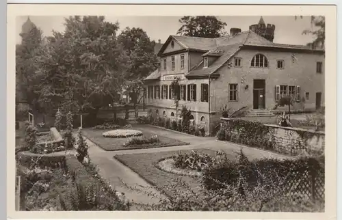 (85770) Foto AK Jena, Botanischer Garten, Goethehaus 1955
