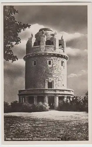 (85507) Foto AK Jena, Bismarckturm 1949