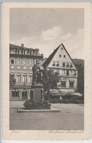 (64048) AK Jena, Markt, Hanfried Denkmal, vor 1945