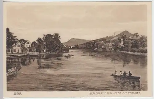 (5876) AK Jena, Saale, Jenzig, Paradies, vor 1945