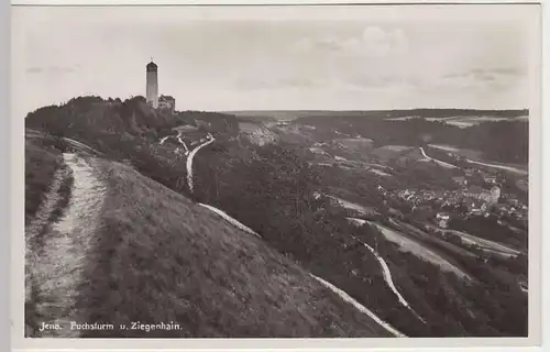(33999) Foto AK Jena, Fuchsturm, Ziegenhain, 1936