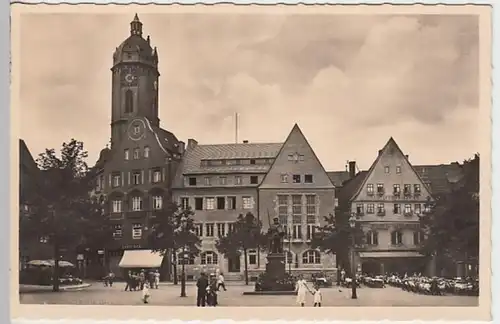(21057) Foto AK Jena, Markt, Stadtkirche, Hanfried, vor 1945