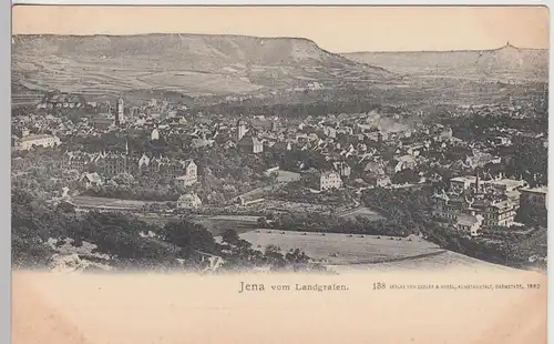 (110963) AK Jena, Gesamtansicht vom Landgrafen, 1902