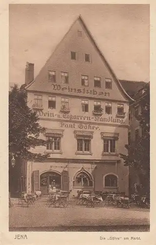 (108169) AK Jena, Weinstube "Göhre" am Markt, 1910/20er