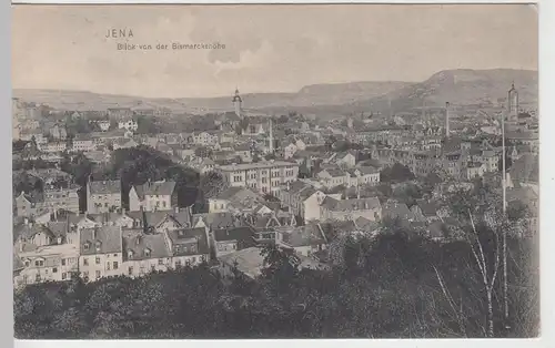 (106495) AK Jena, Blick von der Bismarckshöhe, 1907