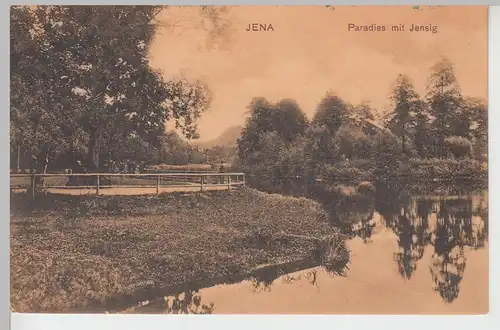 (106494) AK Jena, Paradies mit Jenzig, 1905