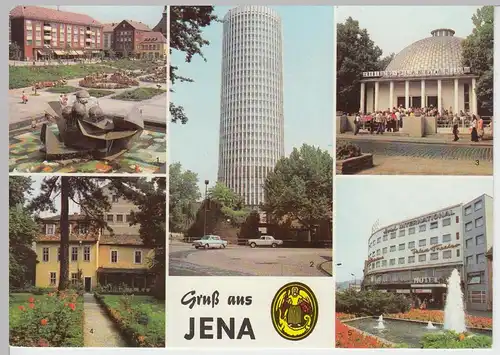 (102781) AK Jena, Thür., Mehrbildkarte, Schillerhaus, Hotel International, Uni T