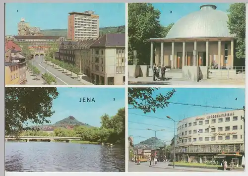 (102773) AK Jena, Thür., Mehrbild, Zeiss Hochhaus, Hotel International, Paradies