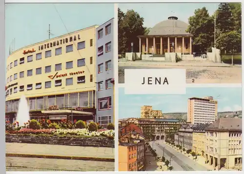 (102772) AK Jena, Thür., Mehrbildkarte, Hotel International, Zeiss Planetarium 1