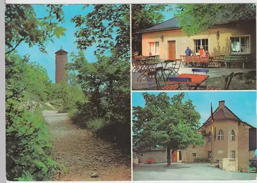 (102768) AK Jena, Thür., Mehrbildkarte, Fuchsturm, Kirchberg Klause, 1986