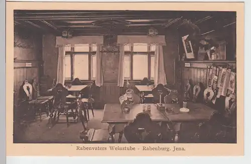 (101234) AK Jena, Rabenburg, Rabenvaters Weinstube, Inneres, vor 1945
