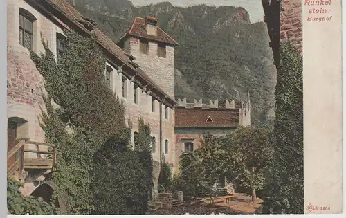 (65982) AK Schloss Runkelstein, Burghof, um 1905
