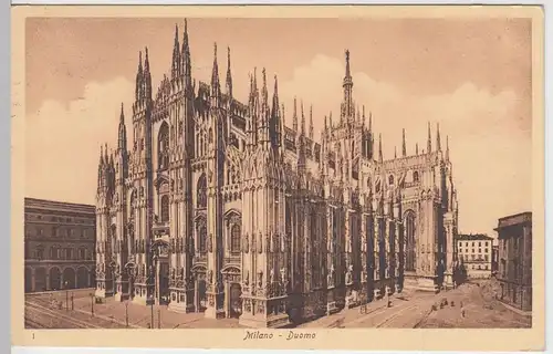 (52995) AK Milano, Mailand, Dom, Duomo, vor 1945