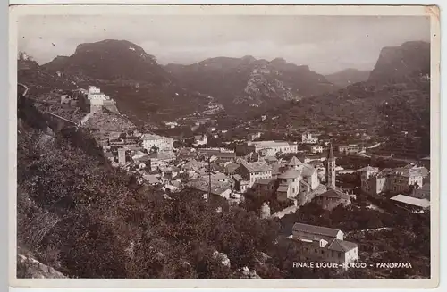 (52977) Foto AK Finale Ligure, Borgo, Panorama