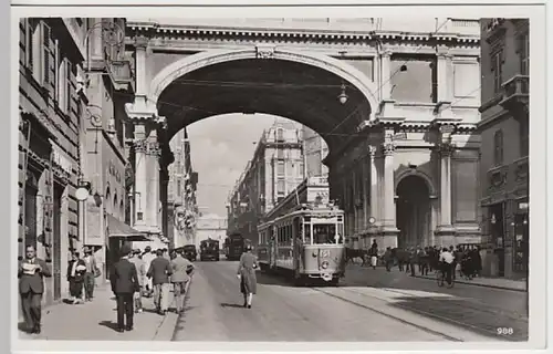 (25355) Foto AK Genova, Genua, Straße des 20. September, vor 1945