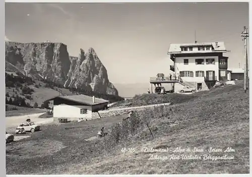 (19246) Foto AK Seiser Alm, Alpe di Suisi, Berggasthaus, nach 1945