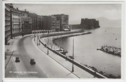 (18238) Foto AK Neapel, Napoli, Via Partenope 1938