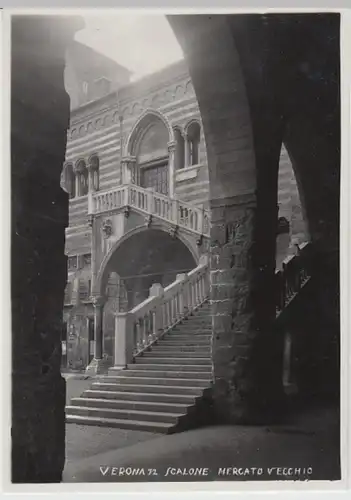 (18090) Foto Ak Verona, Scalone Mercato Vecchio 1937
