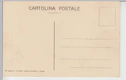 (109998) AK Napoli, Neapel, Panorama, S. Martino, vor 1945