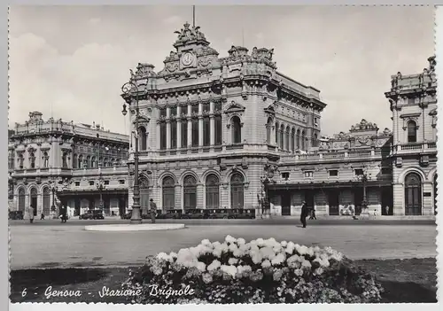 (106185) Foto AK Genova, Stazione Brignole, nach 1945
