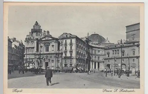 (105427) AK Napoli, Piazza S. Ferdinando, vor 1945