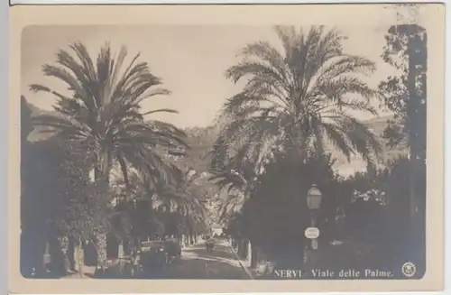 (10090) Foto AK Nervi, Viale delle Palme vor 1945