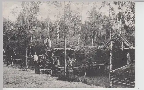 (97828) AK 1.WK Waldlager an der Ostfront 1917