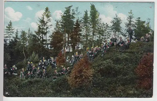 (97824) AK Soldaten im Wald, Rast, vor 1918