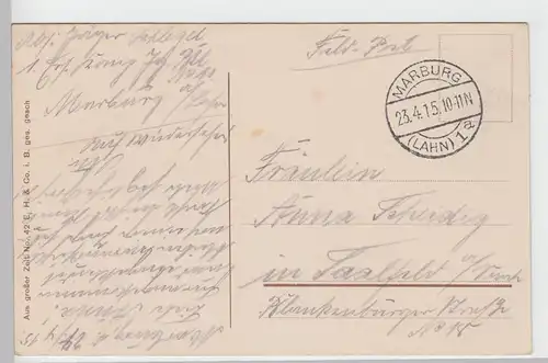 (93313) AK 1. WK, Maschinengewehre in Gefechtspause, Feldpost 1915