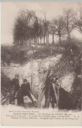 (75788) AK Reims, Fort de la Pompelle, Guerre 1914-1918
