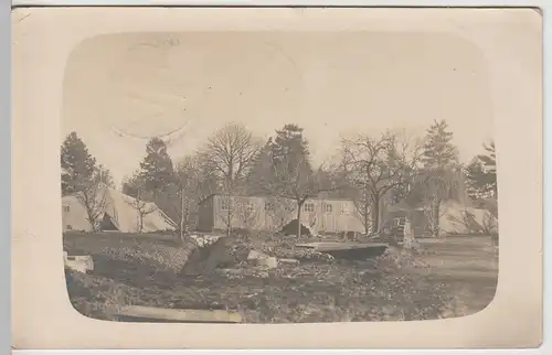 (71016) Foto AK 1.WK Feldlager m. Zelte, Graben, Munitionshülsen 1916