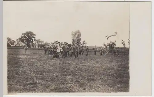 (50032) Foto AK 1.WK Stabsfest, Wettkampf, 1914-18